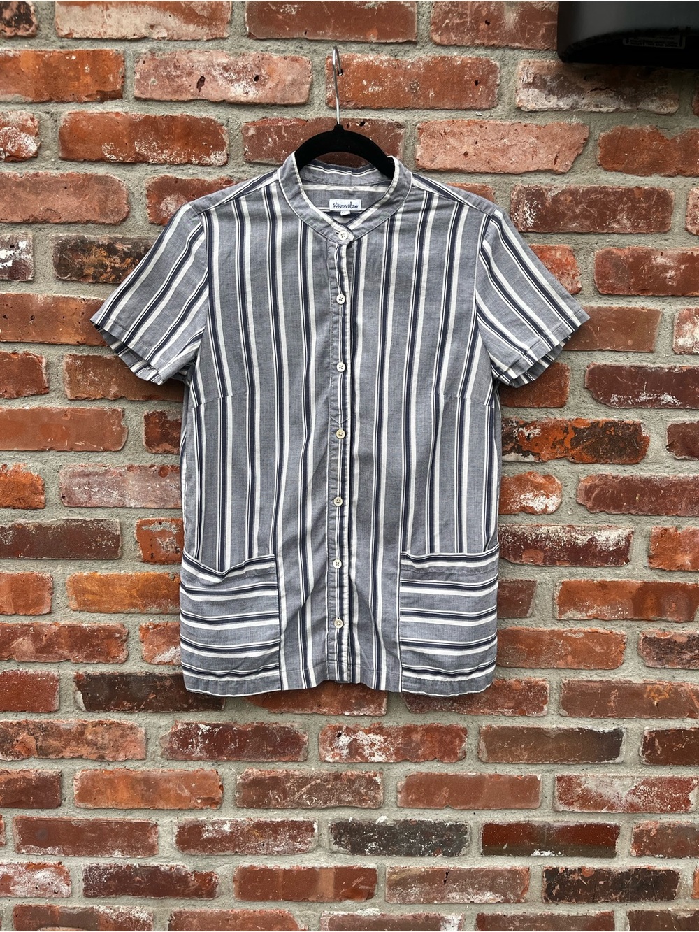 Steven Alan - Striped Short Sleeve Button Down Shirt - Size S - Women’s